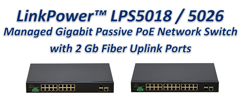 Commercial Passive PoE Switches