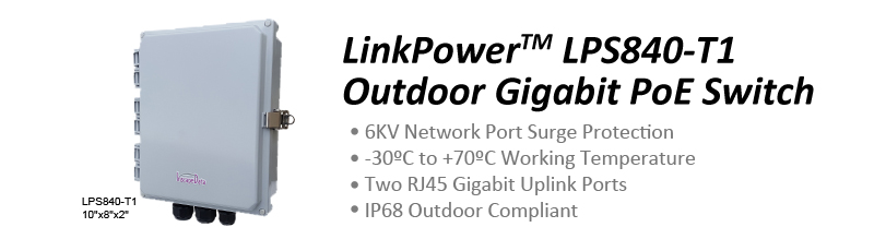 LPS840-T1 Outdoor Gigabit PoE Switch