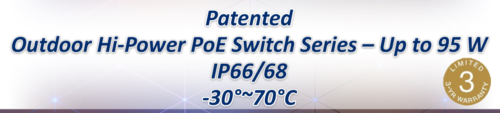 Outdoor PoE Remote Reboot & Power Mangement, Surge Protection & Weatherproof Enclosure
