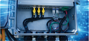 Power+ networking in one enclosure