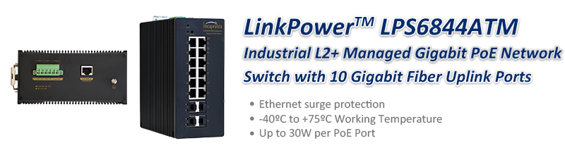 LPS6844ATM Industrial PoE Switch